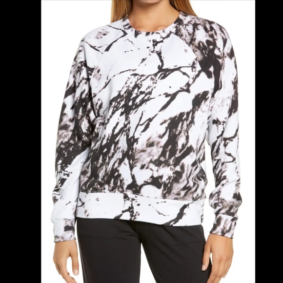 Zella Tops - Zella Jamie Ink Print Tie Dye Sweatshirt